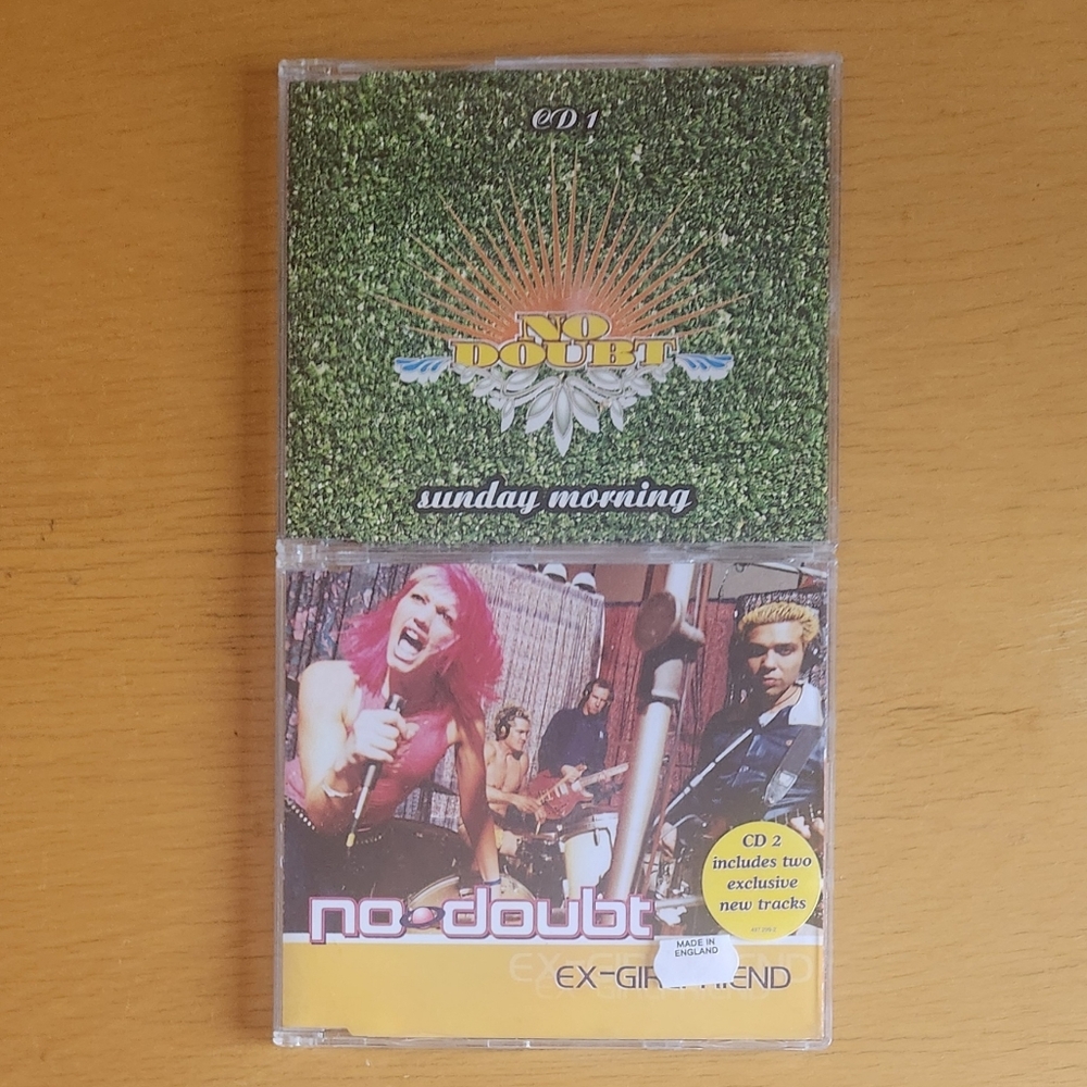 No Doubt - Sunday Morning, Ex-Girlfriend 90s & 2000s CD Singles (Lot of 2) 